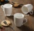 Factory wholesale plain white custom funny might ceramic coffee mug with lid