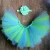 Import Fancy beautiful rainbow colorful tutus baby dress girls frocks short photography skirt with headbands from China