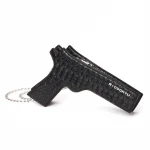 Fanny 3D Gun Shaped Chains Women Shoulder Bags Luxury Pu Leather Crossbody Bag Lady Chic Small Purses Clutch Bag for Girls 2021