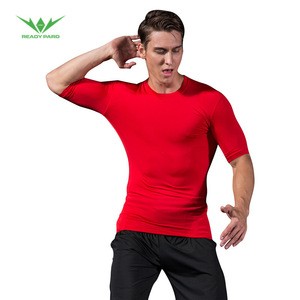 Fashion High Light Workout Short Sleeve T-shirt Slim Fitness Tights Sportswear