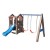 Import Fashionable playground equipment kids indoor slide and swing set from China