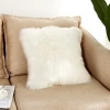 Faux wool square cover sofa pillow strech sofa cover pillow sofa pillow insert