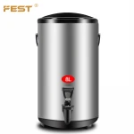 FEST Bubble tea  s/s heat insulation barrel insulating bucket supplier with With Temperature Display