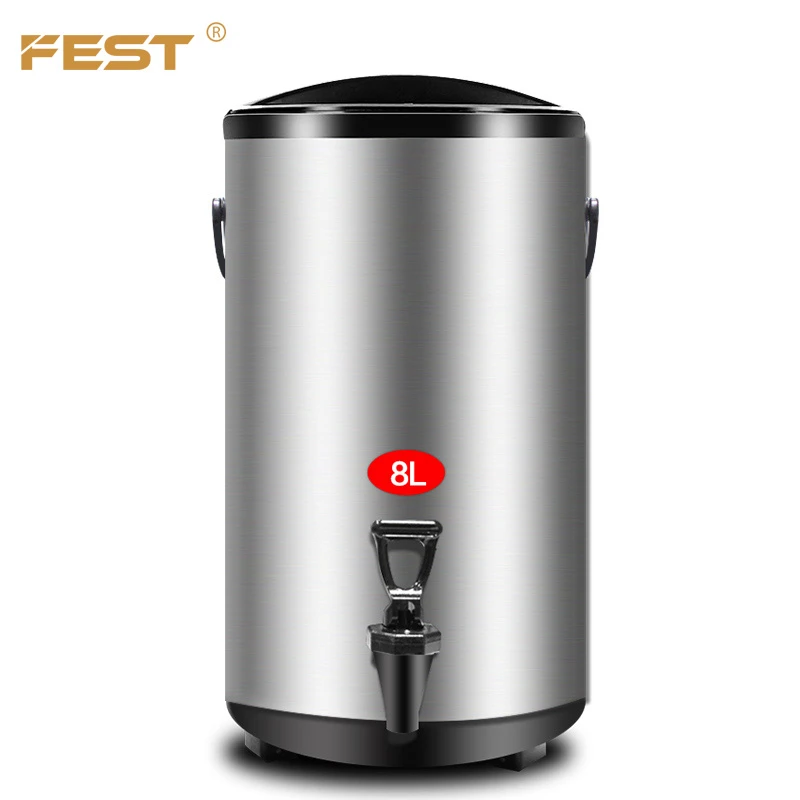 FEST Bubble tea  s/s heat insulation barrel insulating bucket supplier with With Temperature Display
