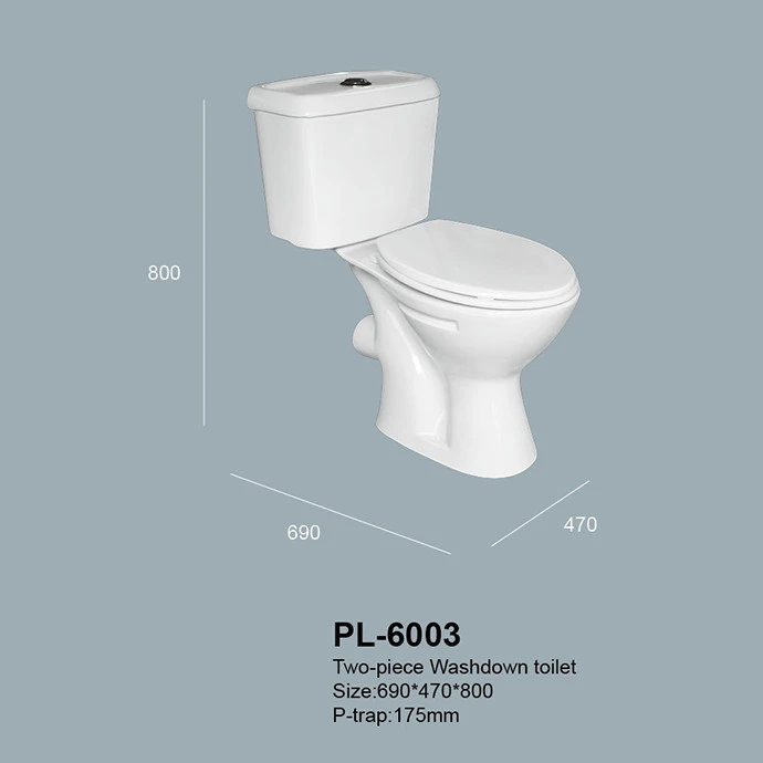 Finis Equipment Dual Flush Floor Mounted Sanitary Wares Water Closet  Two Piece Toilet