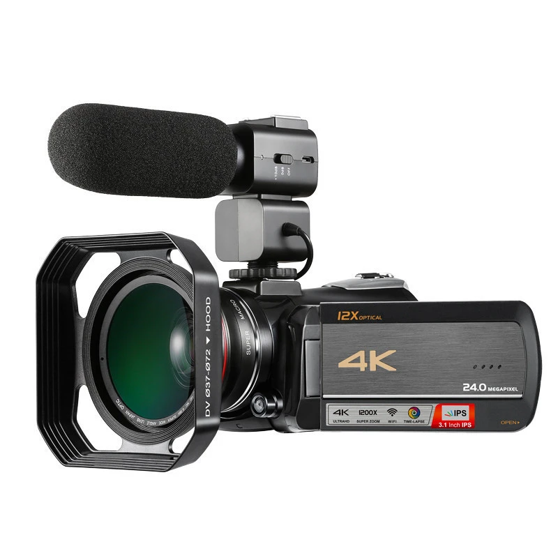 Flash Storage Zoom Card Dimensions Video Digital Video Camera 4K Professional Camcorder