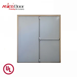 Flat Safety Design Stainless Steel Security Hotel Door With UL Listed
