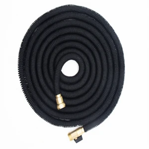 Flexible and Expandable Garden Hose - Strongest Triple Latex Core with 3/4" Solid Brass Fittings Free 8 Function Spray Nozzle