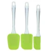 Flexible Removable Baking 3 Piece Spatula Set For Scraping,Serving and Scooping