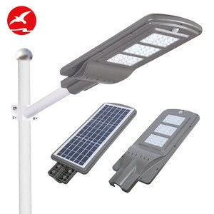Flying solar panel motion sensor ip65 sunlight luminaire 20w 40w 60w shield all in one solar led street light