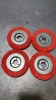 FMT 0.8mm Red Nylon Wire Circular Wheel Brushes