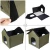 Foldable waterproof outdoor cat pet house with heating pad