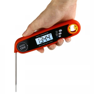 Folding Waterproof IP67 Digital Instant Read BBQ Meat Cooking Thermometer With Bottle Opener and Backlight