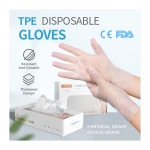 Food Blue Tpe Kids Sarung Tangan Karet Gant Jetable Black 100 Pcs Disposable Gloves Gant Gloves In Bulk Dishwashing Gloves