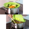 Food Grade Cookware Silicone Spill Stopper Suction Covers Lid Spill Stopper Pot Cover