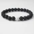 Import free sample Hot Selling Wholesale Custom 8mm Volcanized Rock Beads Stretch Natural Stone Lava Bead Bracelet from China