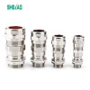 Free Sample Ip68 Iecex Atex Certified Explosion Proof Stainless Steel Industrial Brass Metal Cable Gland Connector with SANHUI