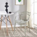 Free sample Promotion cheap stackable outdoor simple color plastic dining chair