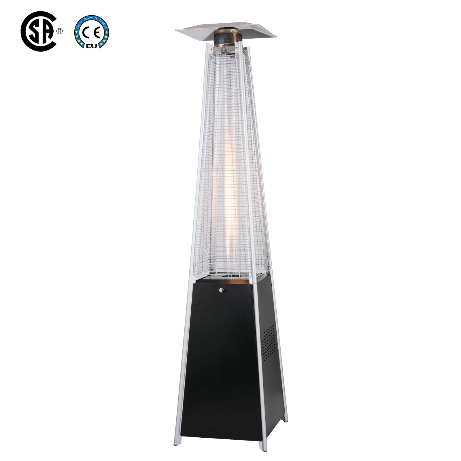 freestanding portable Outdoor pyramid infrared glass tube gas heater