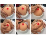 Full silicone medium hemispherical breast model