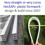 gardening walkpath sidewalk plastic formwork curbs curved concrete formwok