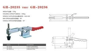 GH-20235 GH-20236 Heavy duty toggle clamp 340KG Holding Capacity fast clip