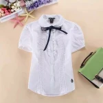 Girls School Uniform Shirt Short Sleeve International School Uniform Summer School Uniform