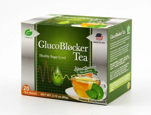 Glucoblocker Tea made in Hong Kong Gymnema Bleneded herbal weight loss green tea