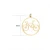 Import Gold-plated stainless steel bicycle accessories pendant necklace female fashion simple accessories from China