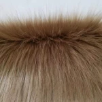 Good quality fake fur plush long pile collar faux fur fabric