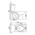 Import Good quality two piece bathroom siphon flushing toilet from China