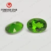Good Quality Wholesale Price 5*7mm Natural Green Oval Chrome Diopside Loose Faceted Gemstones Natural