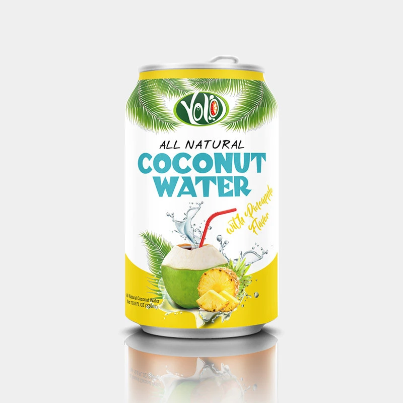 Good Taste 330ml canned organic coconut water lychee juice from Best Price and Fast Delivery Wholesale coconut water with pulp