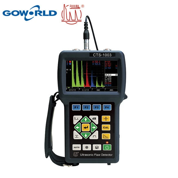 GOWORLD ndt Portable Waterproof Digital Ultrasonic Flaw Detector Industrial Leveled TFT display CTS-1003 metal test equipment