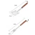 Import Guitar Shape Stainless Steel Barbecue Tools BBQ Spatula and Fork Set 2pcs SW-BT160 from China