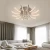Import Guzhen factory dinning room silver color crystal acrylic led ceiling light from China