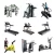 Import Gym Equipment Weight Lifting Pin Load Selection Machines Iso-Lateral Front Lat Pulldown from China