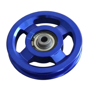 gym spare parts metal pulley wheel, aluminum small pulley price