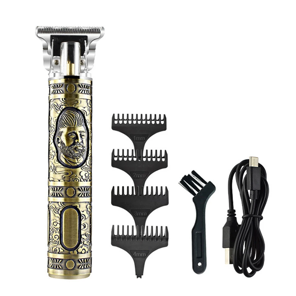 Hair Clippers Professional Cordless Hair Trimmer T-Blade Trimmer Hair Clippers Custom