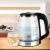Import HALEY High borosilicate glass  Transparent clean portable electric kettle from China