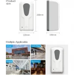 hand sanitizer dispenser wall mounted soap foam and gel automatic dispenser pump 1000ml hand wash free tocuh dispensador jabon