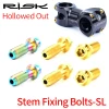 Handlebar Stem Fixing Bolts Titanium Alloy Screws House Hold Essential Accessories Accessory For Bicycle