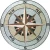 Import Handmade Natural Art Compass Rose Shape Mosaic Tile With Nautical Medallion Stone Marble Flooring Colors from China