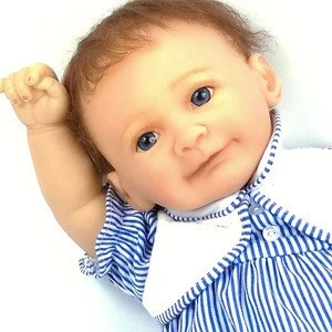 Handmade Real Looking Weighted Newborn Soft Vinyl Baby Doll for Collection