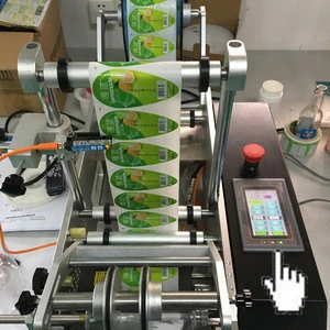 Health products Semi-automatic round bottle labeling machine-CE/ISO