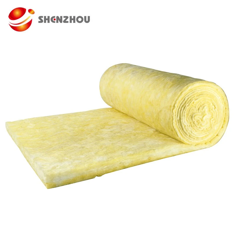 heat insulation thermal fiber glass wool glass wool roof insulation roll price