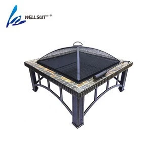 Heavy duty table fire pit for BBQ extra large outdoor