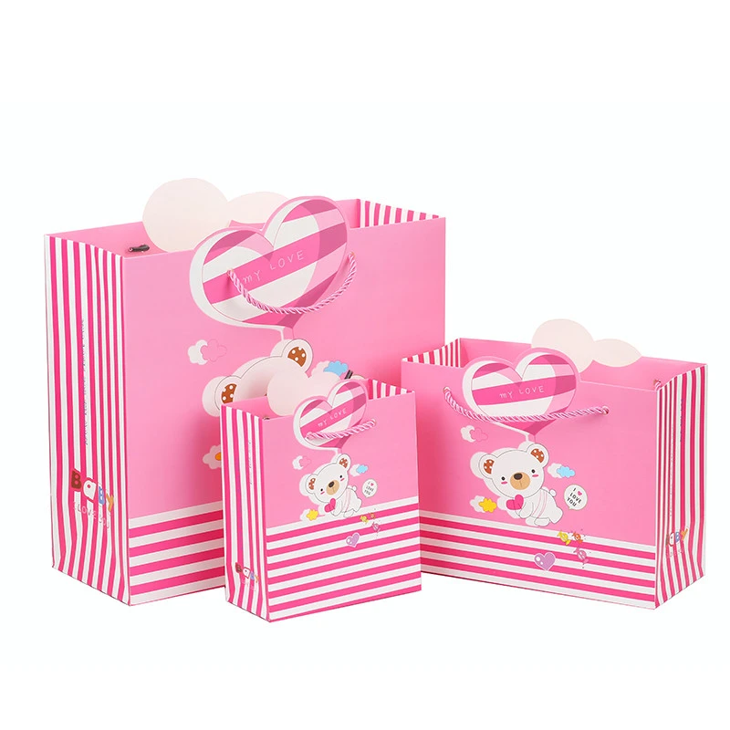 Heli Small Animals Lovely Children Clothing Packaging Birthday Gift Paper Bag