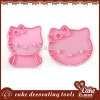 Hello Kitty 3D cookie mold plastic cookie cutter/cake decorating tools