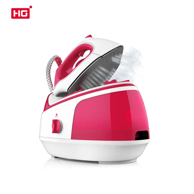 HG High Power Electric Vertical Steamer Ironing with Ceramic Soleplate for Clothes Press Steam Iron Station
